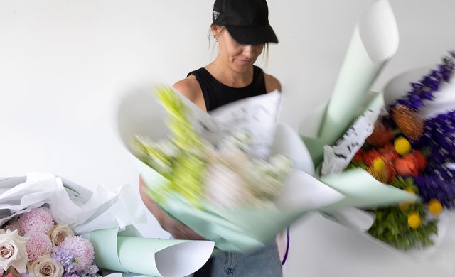 Hannah Moore Sniff Flowers Hawkes Bay