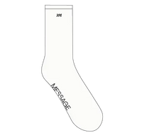 The Message Everyday Sock in White