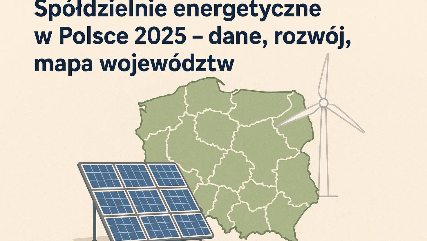 Spółdzielnie energetyczne w Polsce 2025 – dane, rozwój, mapa województw