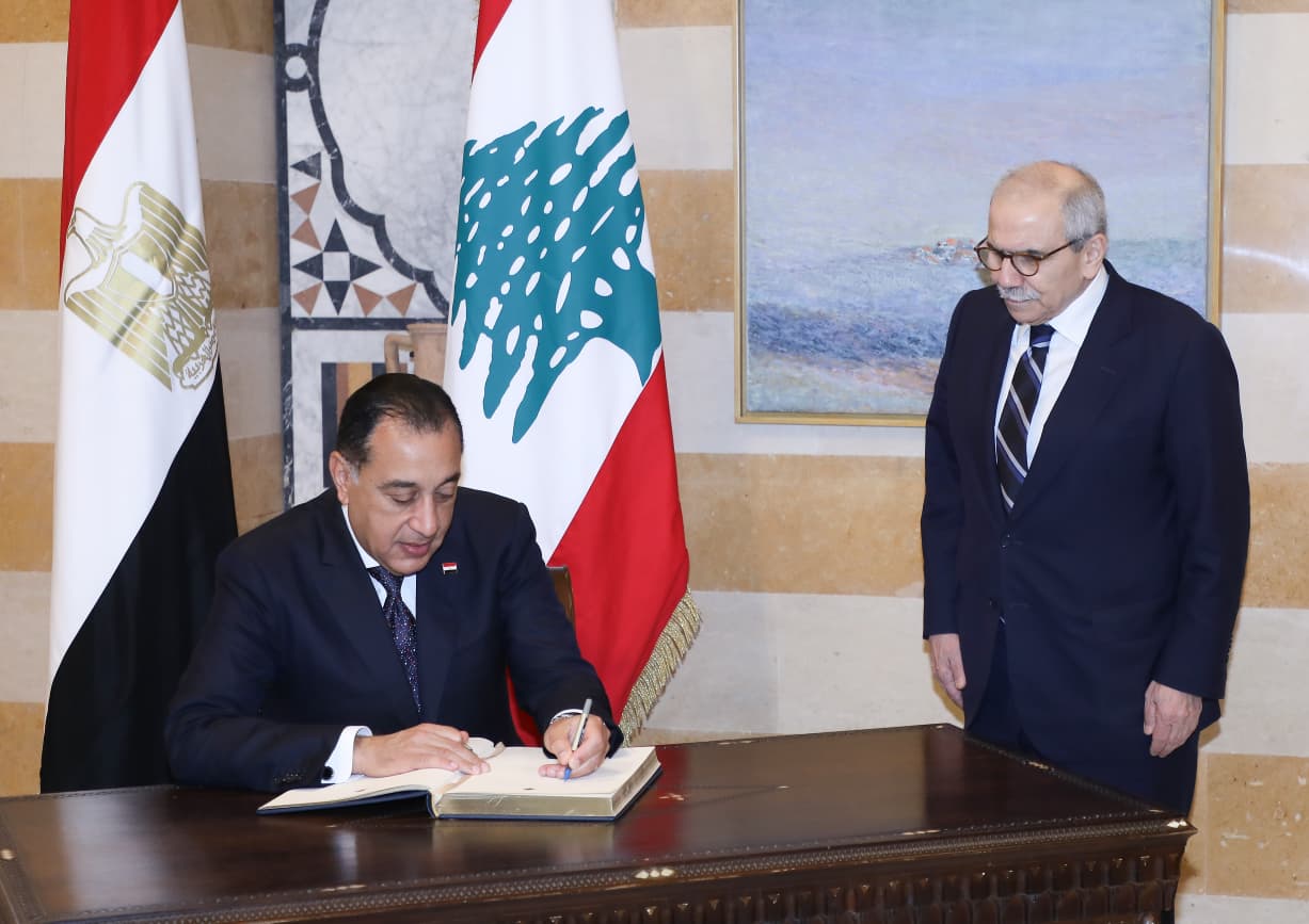 مدبولي في السراي الكبير: مباحثات لبنانية–مصرية لتعزيز التعاون الثنائي