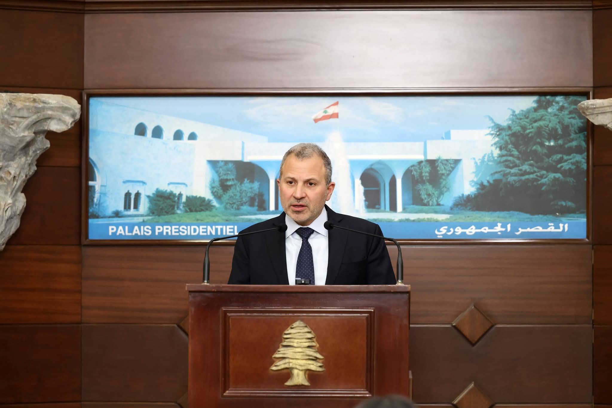 باسيل من قصر بعبدا: التفاهم الوطني ضرورة ووحدة السلاح واحترام المهل الدستورية أولوية