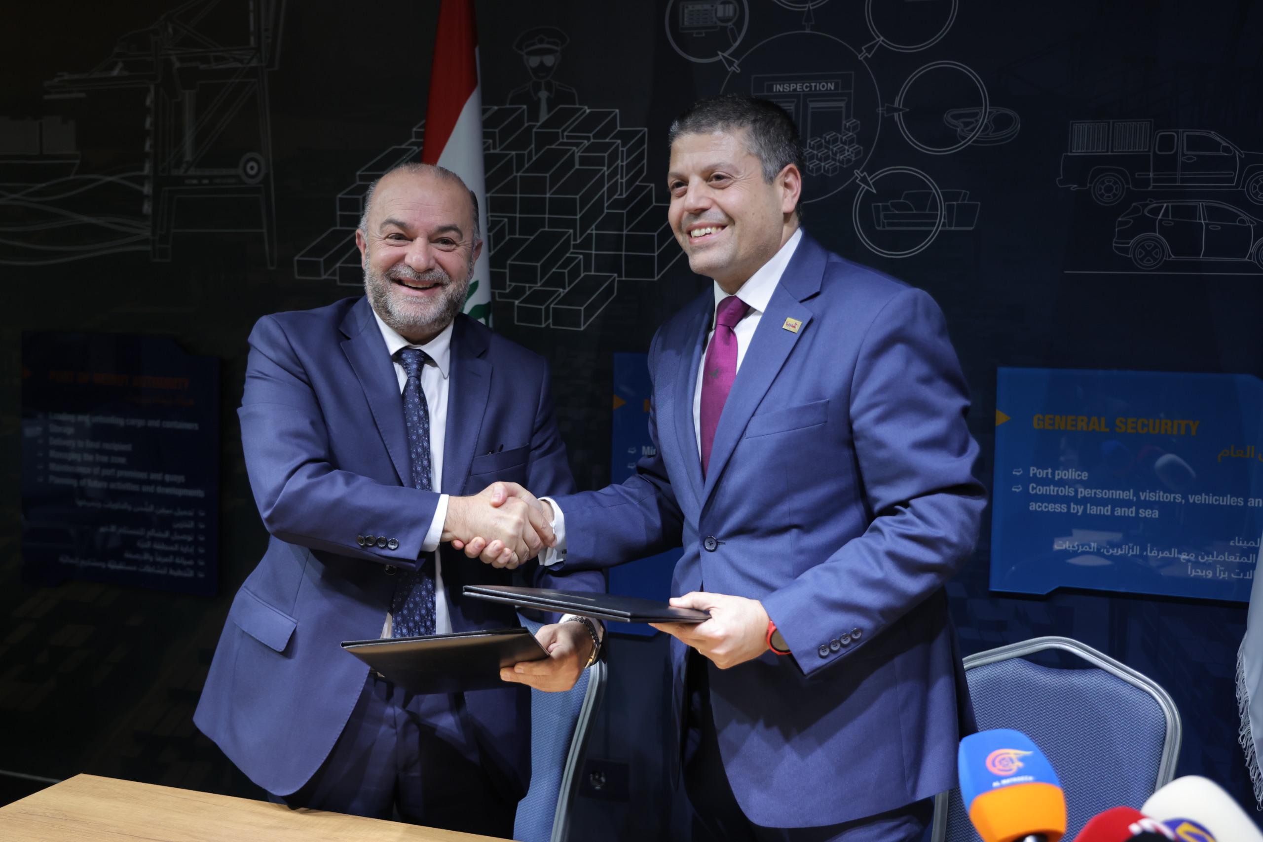 مذكرة تفاهم بين إدارة مرفأ بيروت ومجلس الإنماء والإعمار لتطوير مشاريع استراتيجية وحيوية