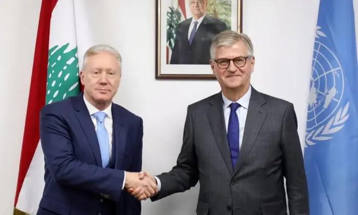 رجي ولاكروا يبحثان إطار ما بعد ولاية اليونيفيل وتنفيذ القرار 1701