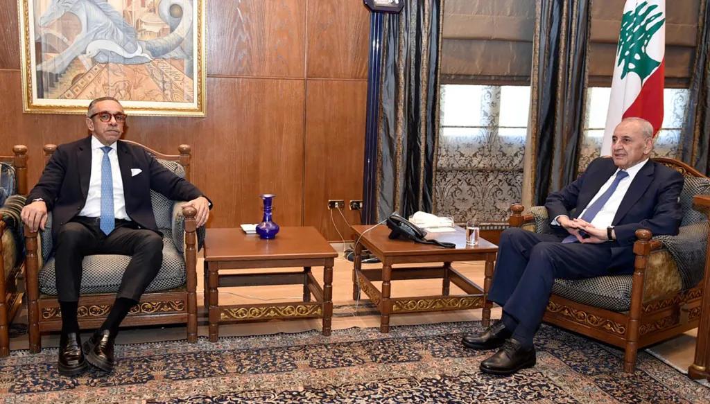 بري بحث مع السفير المصري تطورات المنطقة… والقاهرة تؤكد دعمها الكامل للبنان