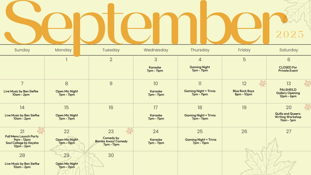 September Events September events calendar