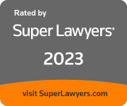 Rated By SuperLawyers 2023 Badge
