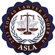 ASLA Badge: 2015 Top 40 Lawyer Under 40