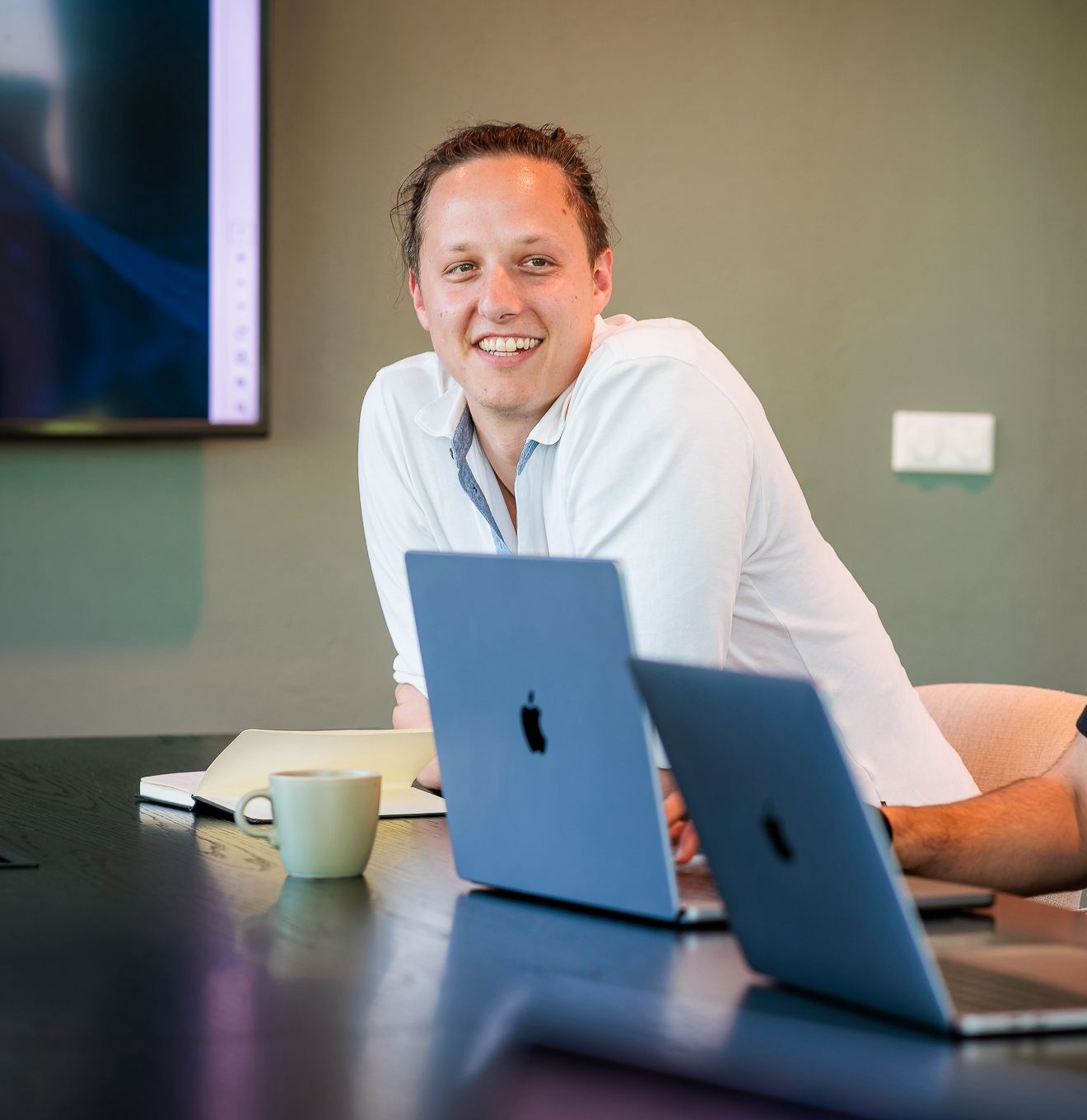 Het team van Flowlined aan het werk