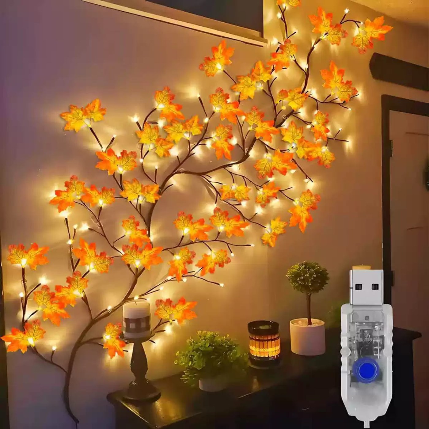 Maple vine Rattan Light