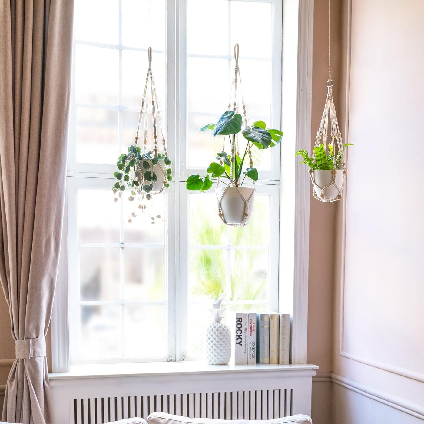 1 Layer Macrame Plant Hanger view 2