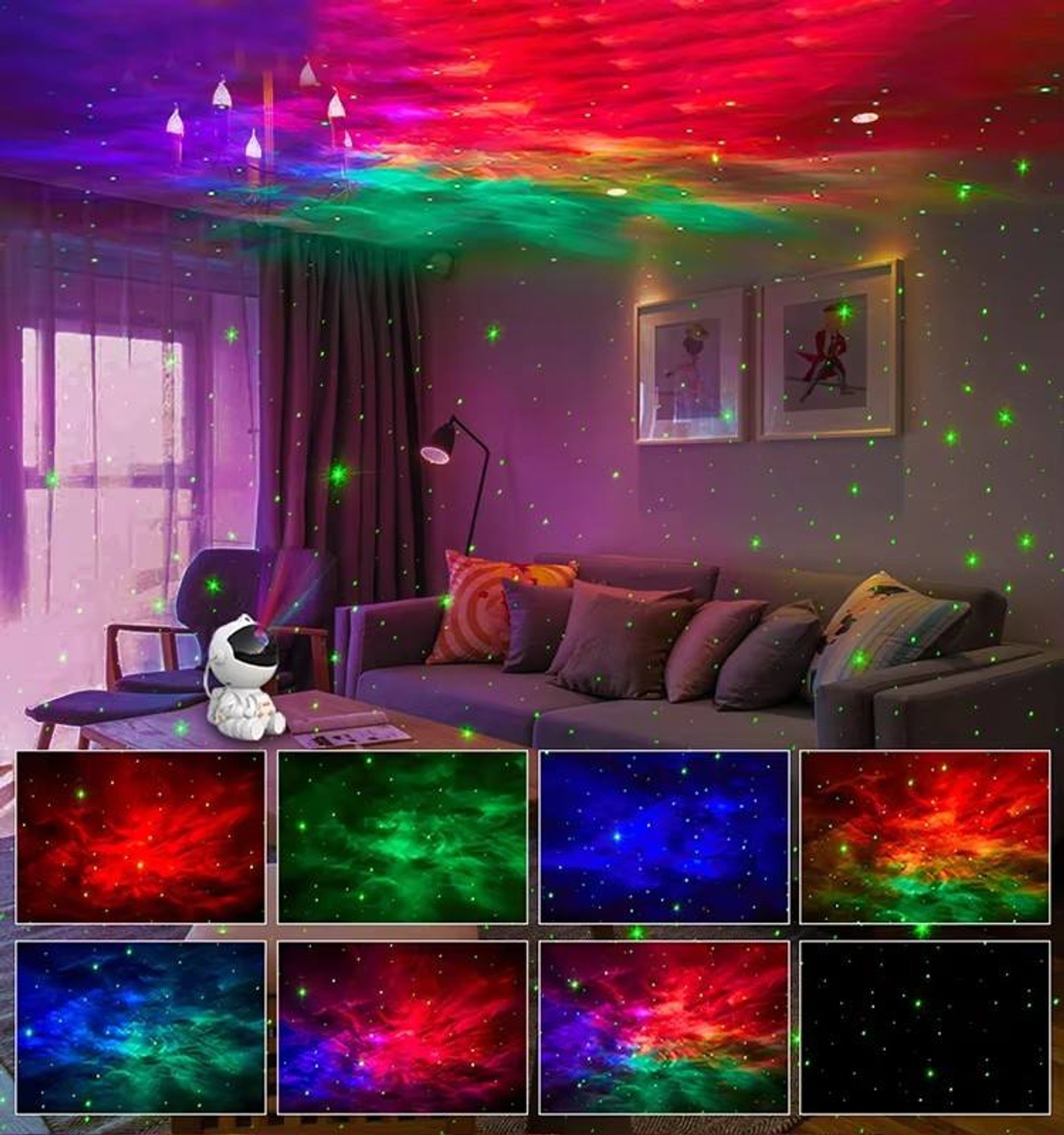 Astronaut Projector Light view 3