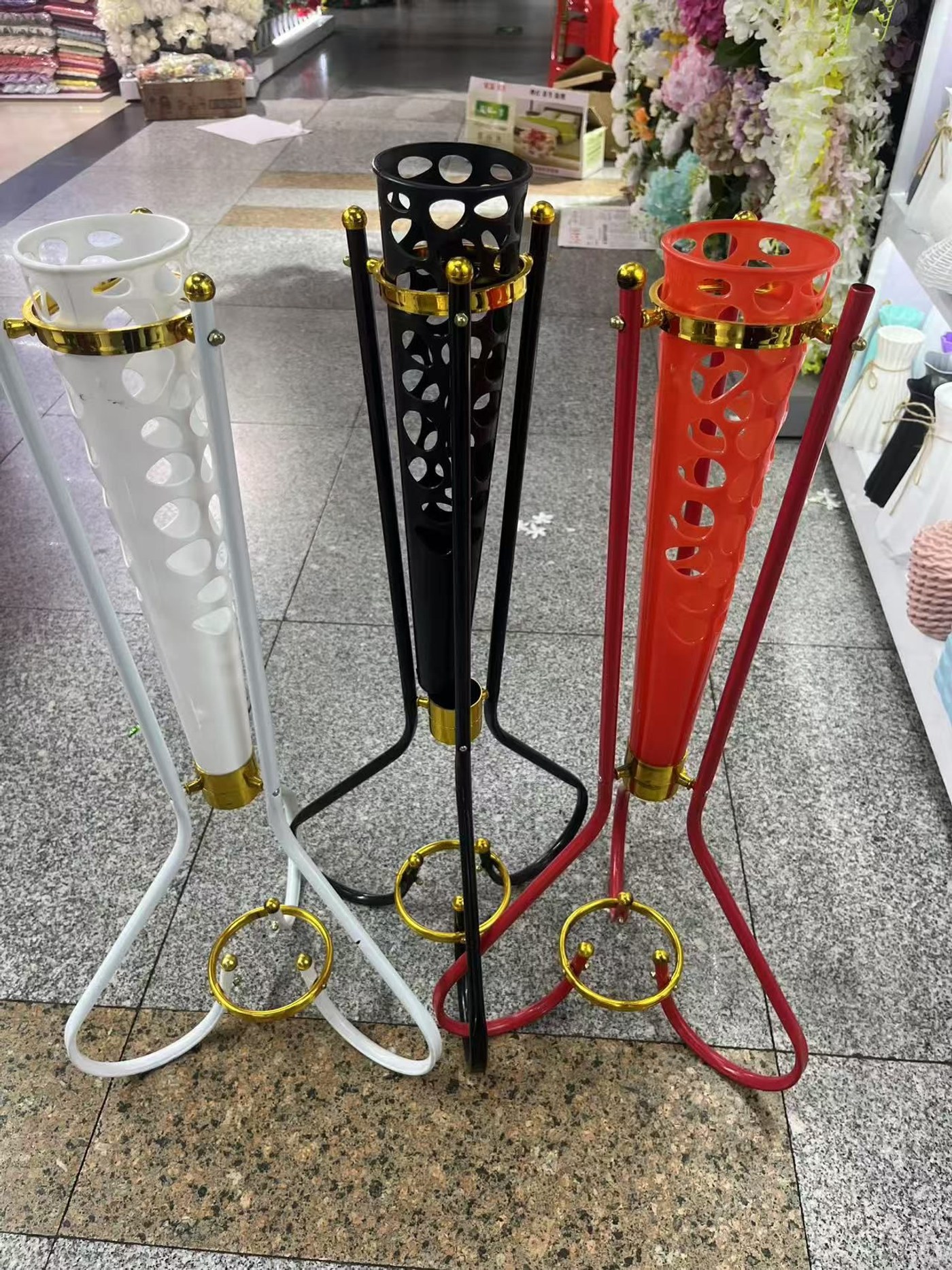 Metallic Stand Planter