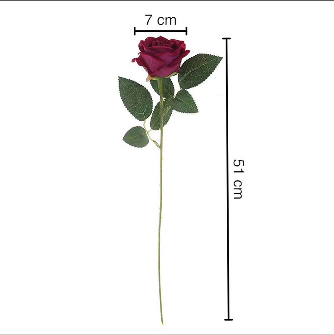 Artificial Rose stem view 3