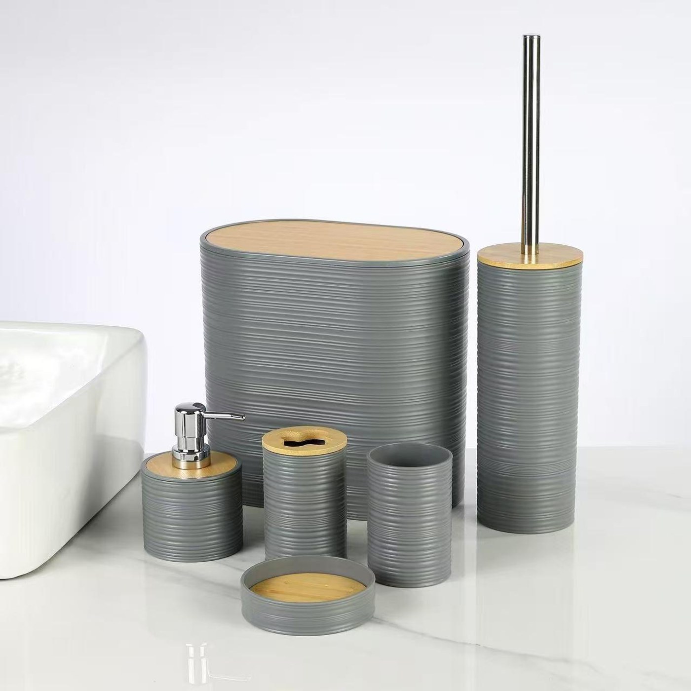 6Pcs Classy Bathroom Set