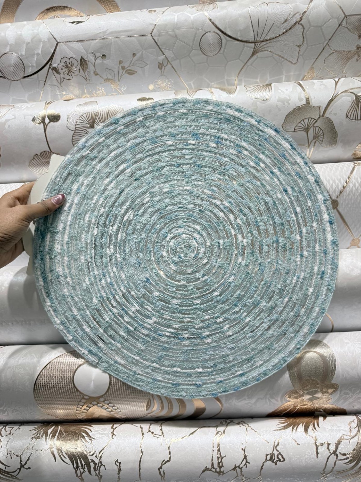 Boho Table Mat Blue