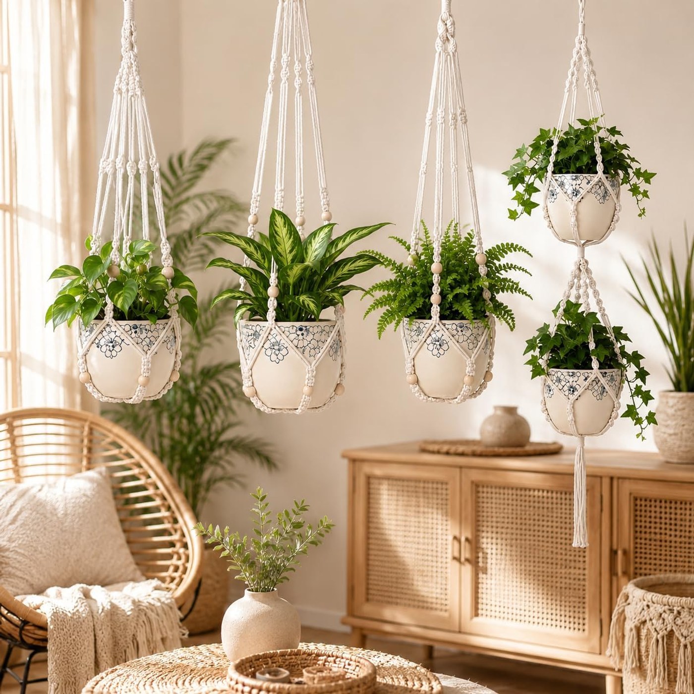 1 Layer Macrame Hanging