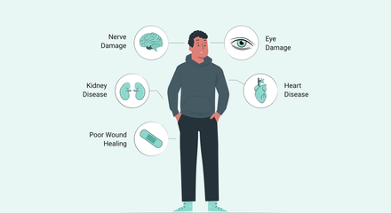What are the complications of type 2 diabetes?