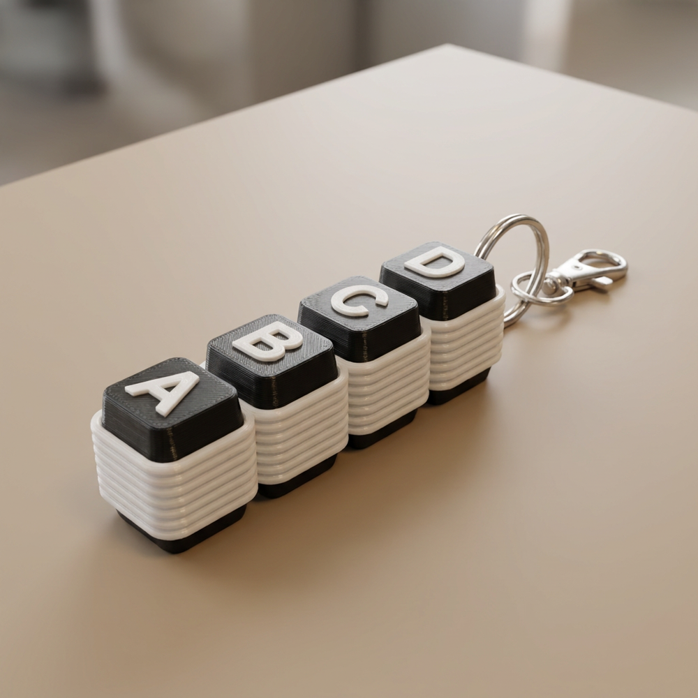 Alphabet Clickers — Keyring Set