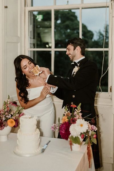 Wedding ceremony floral installation