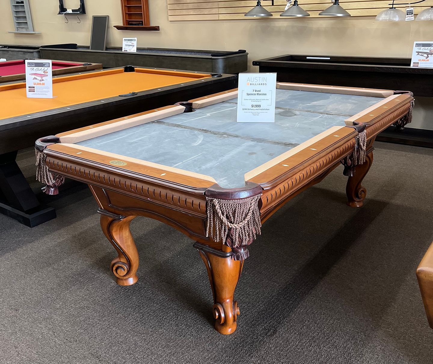 Used 7' Spencer Marstin Pool Table