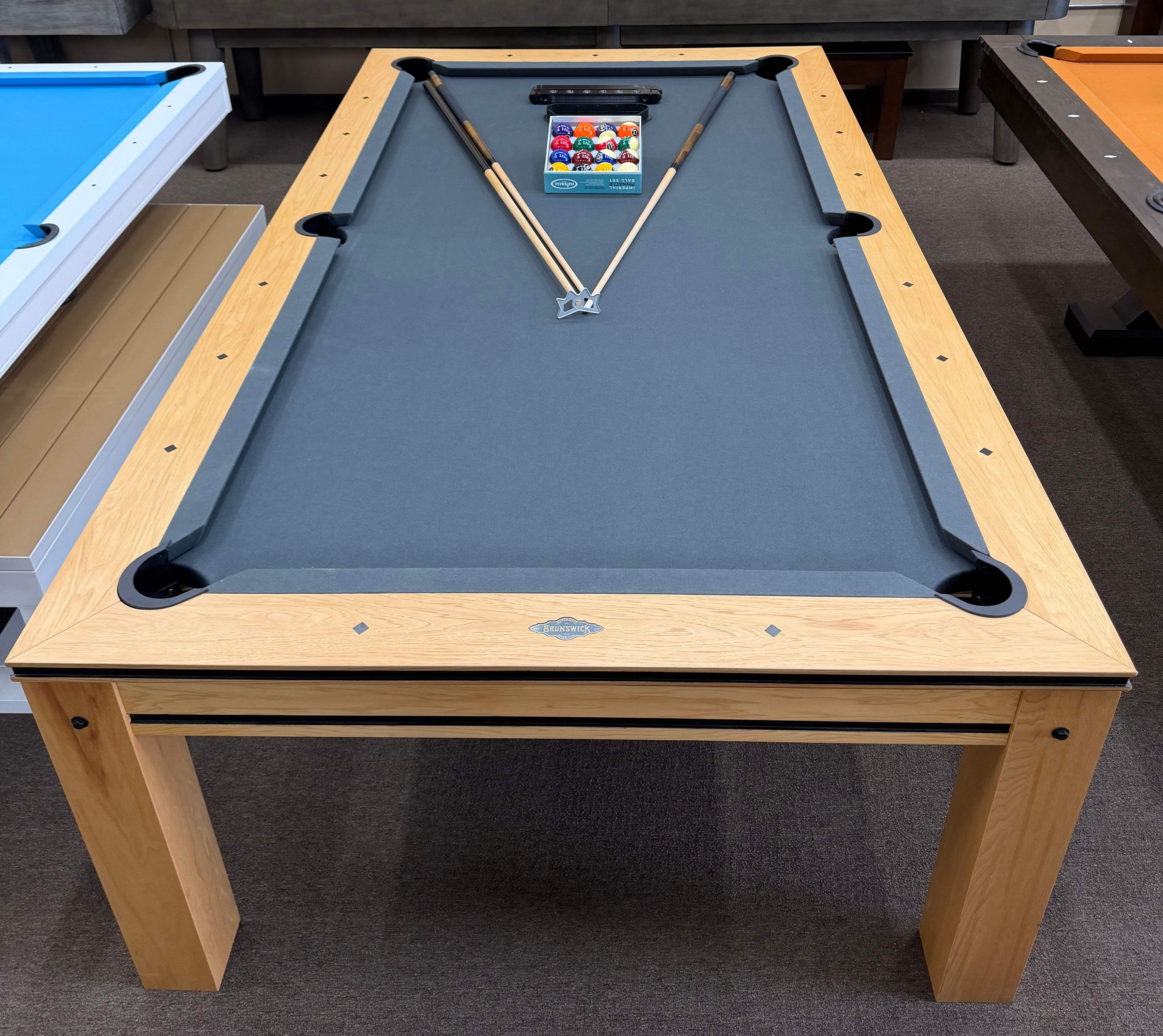 Used 8ft Brunswick Hickory Pool Table