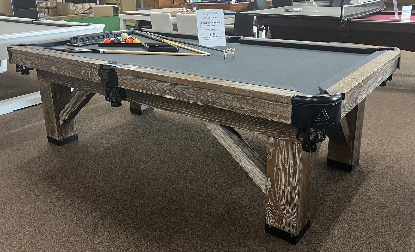 Used 8ft Harpeth Pool Table