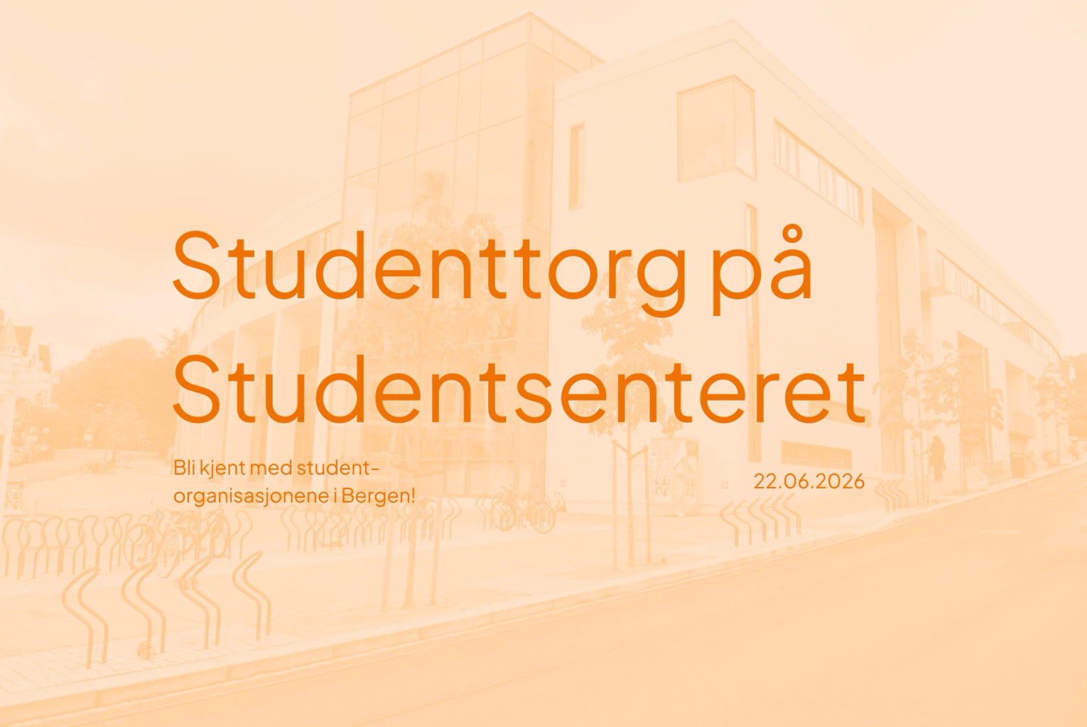 Fasaden til Studentsenteret
