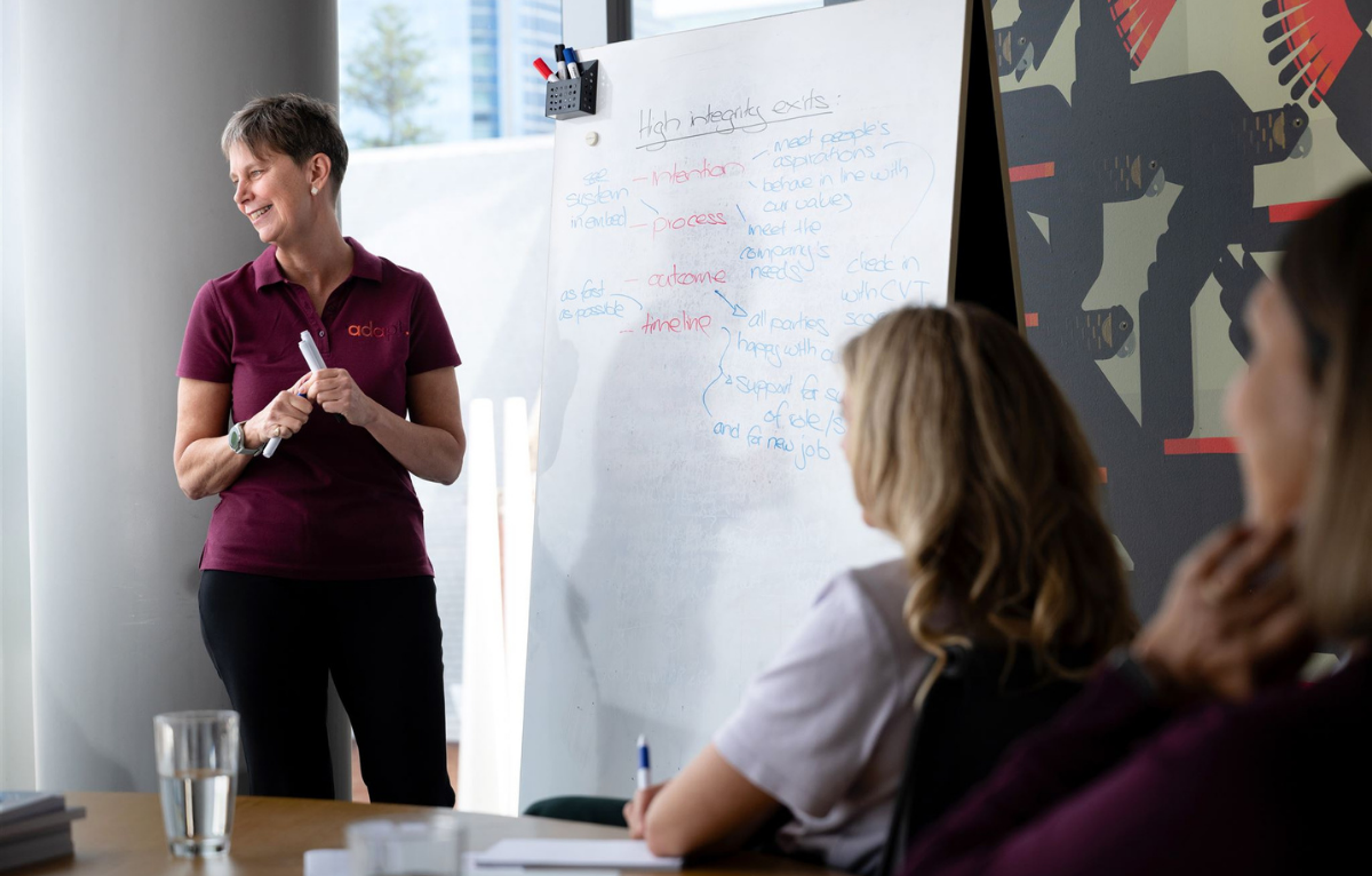Executive coach providing strategic advice to a business owner to maximise value before a sale