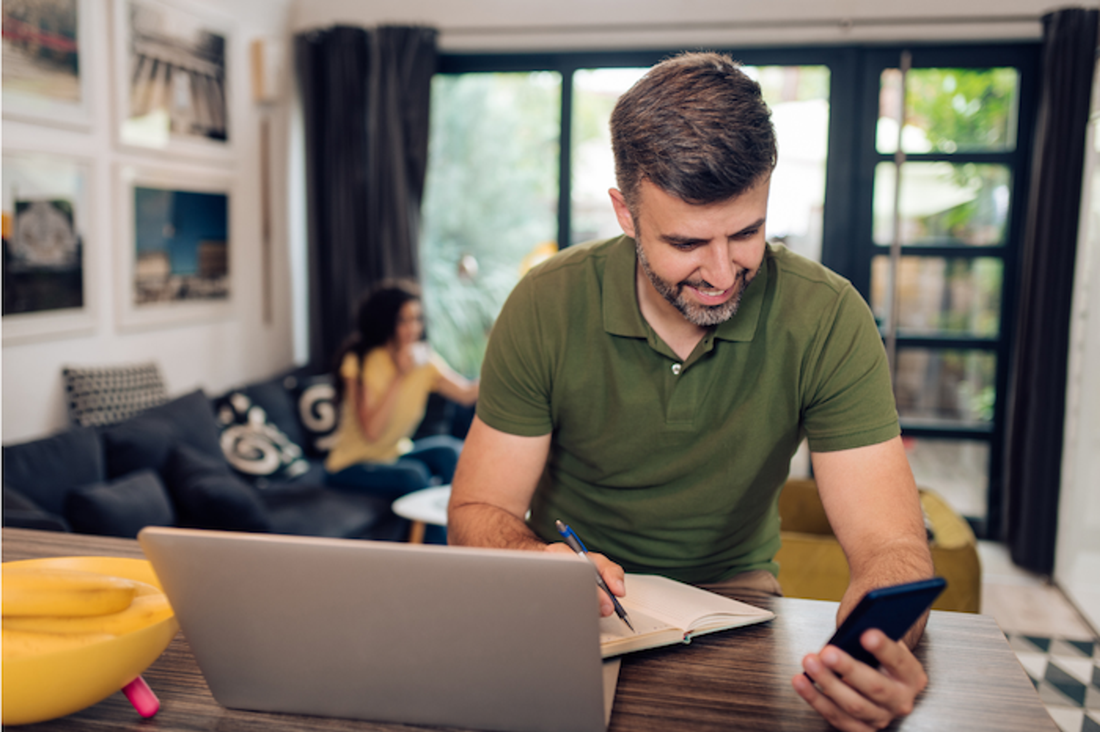 Business owner having free time away from work and focusing on their personal goals.