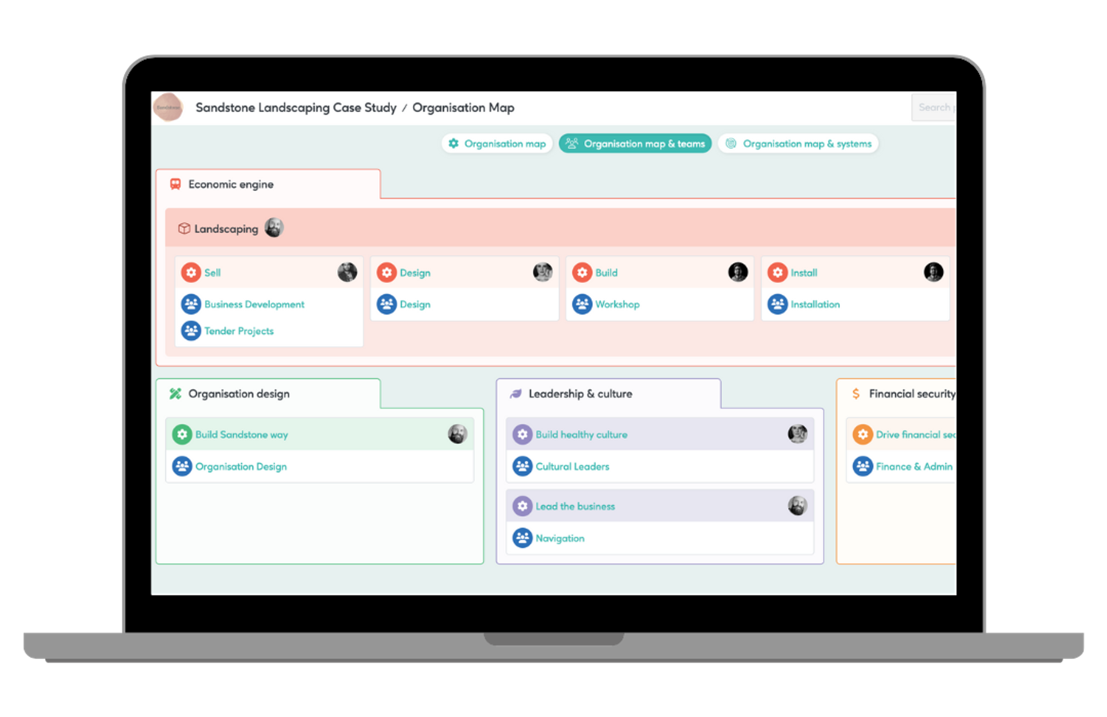 Screen view of adapt HQ platform designed to help business owners achieve success.