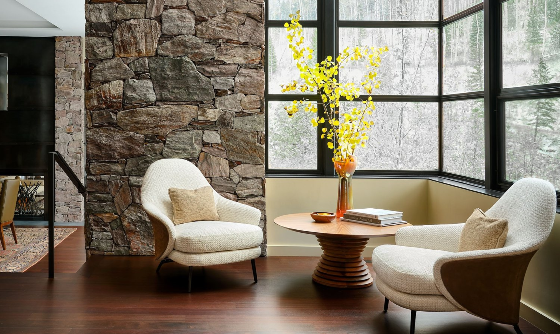 sitting area in a modern home