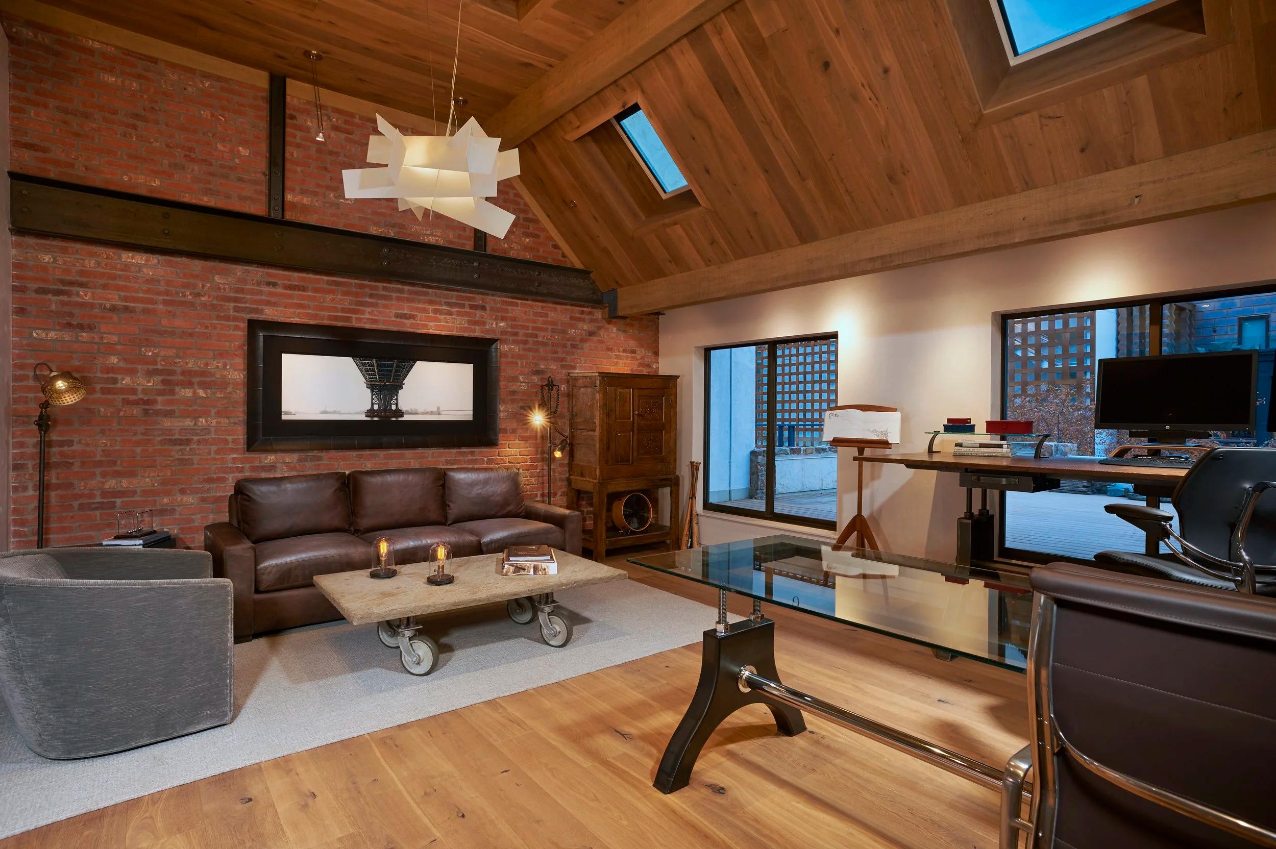 modern rustic office space