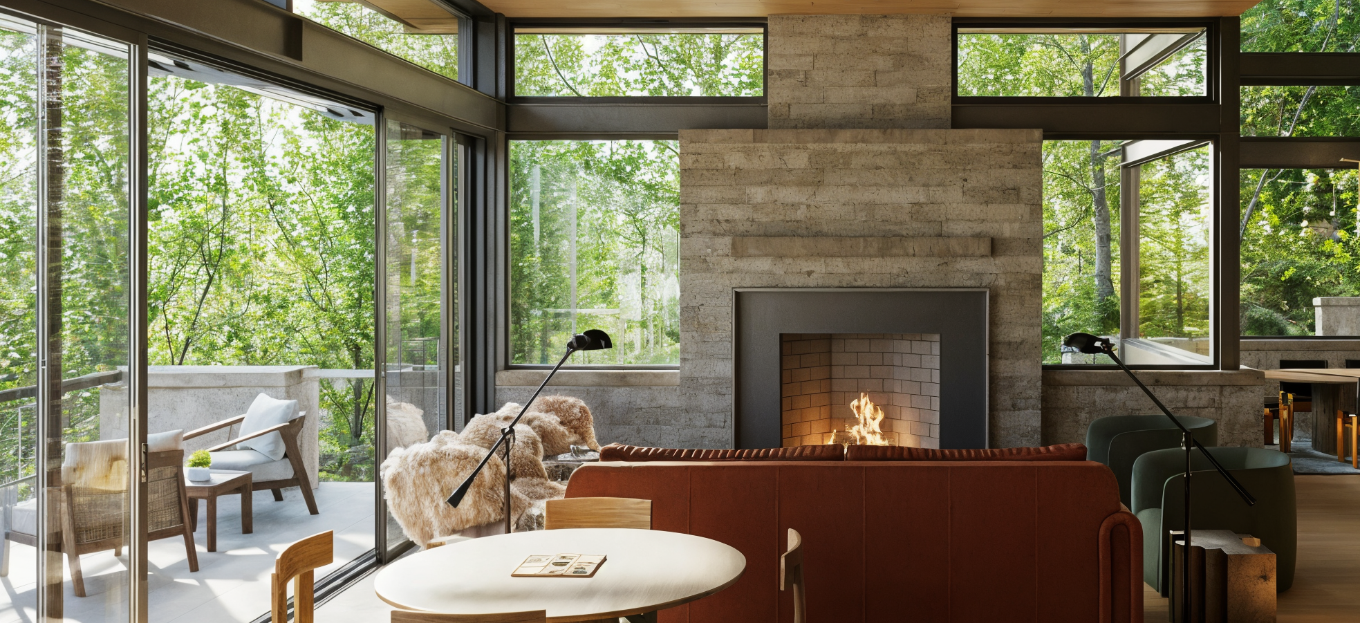 An entryway in a home