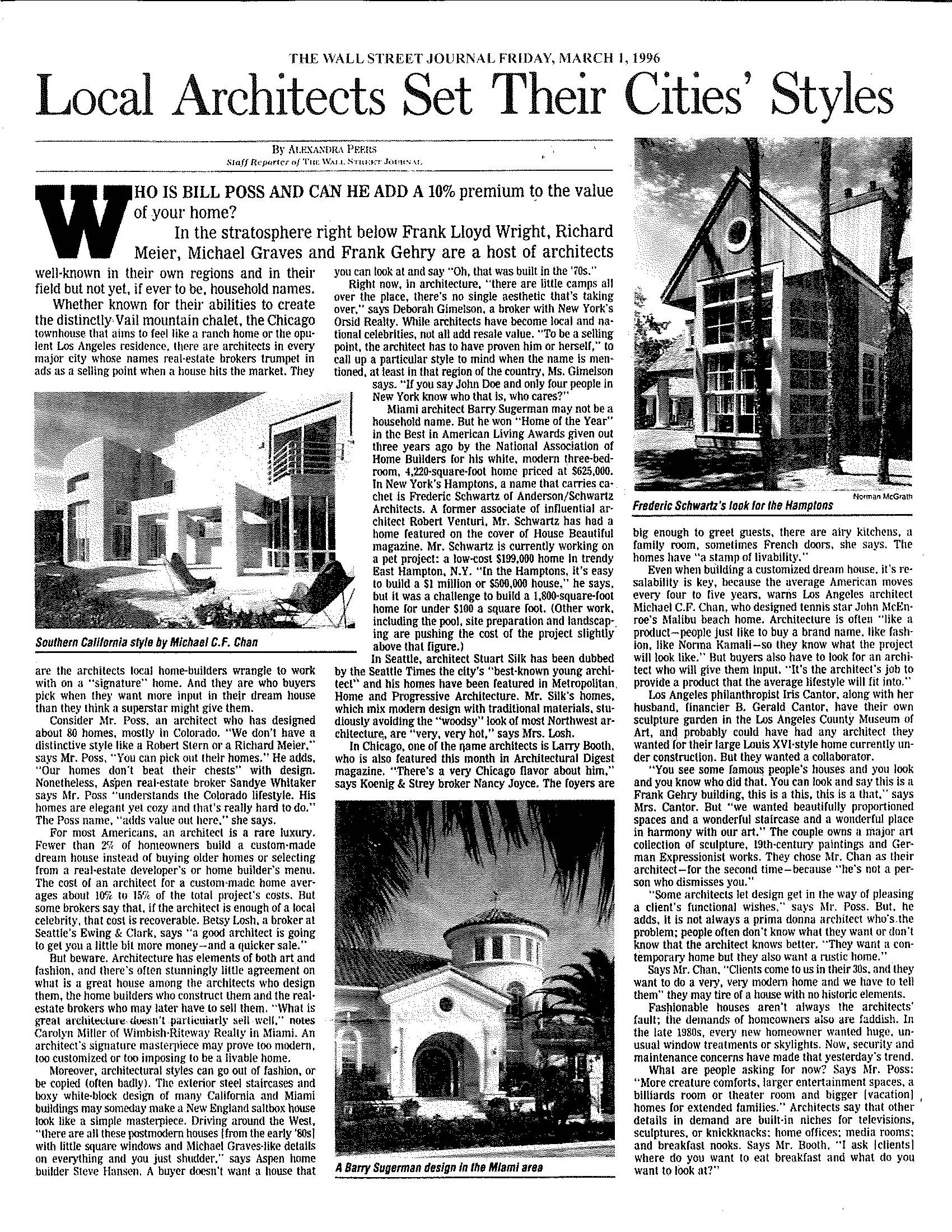 Wall Street Journal Recognition