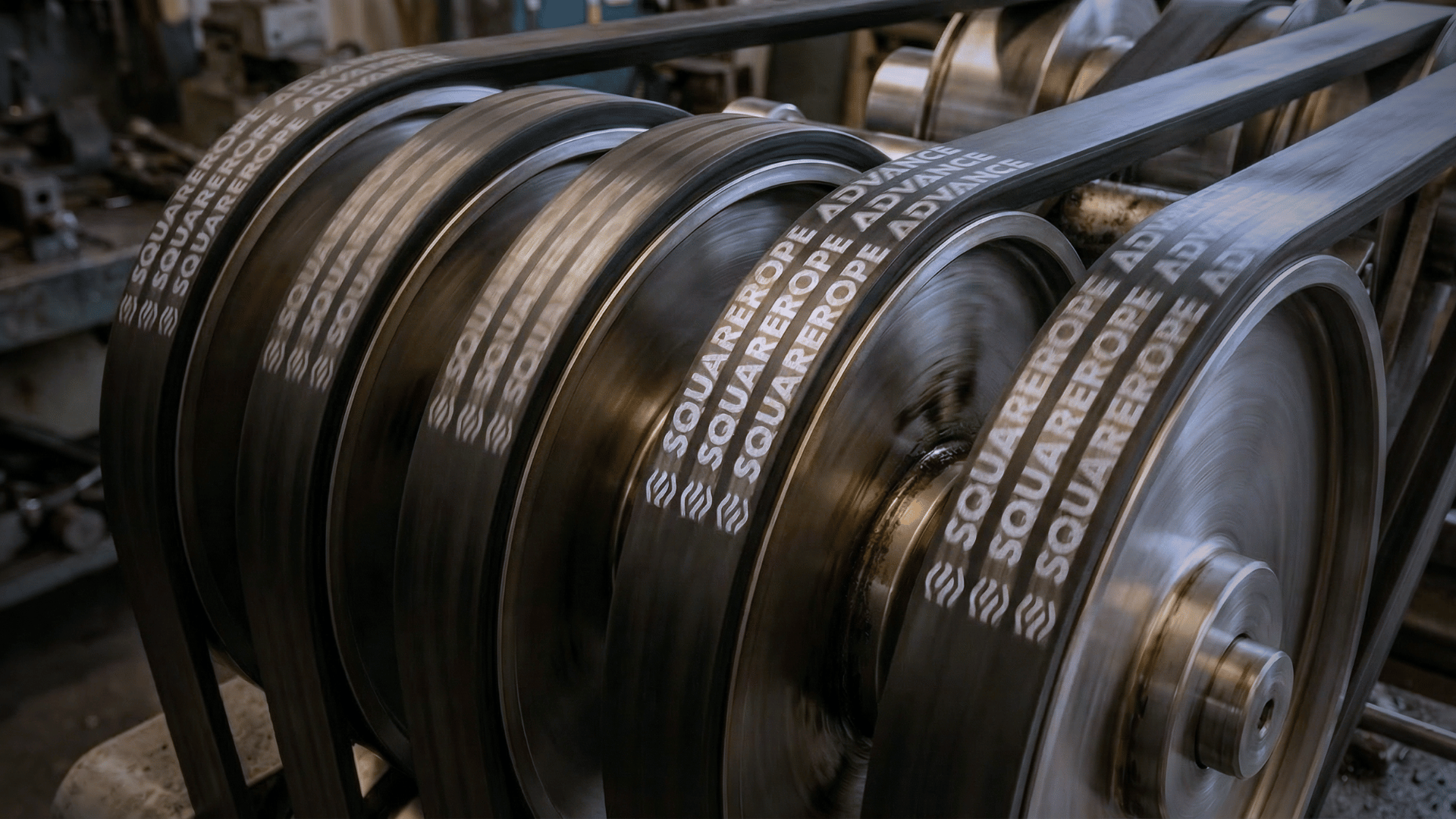 SQUAREROPE industrial power transmission belts
