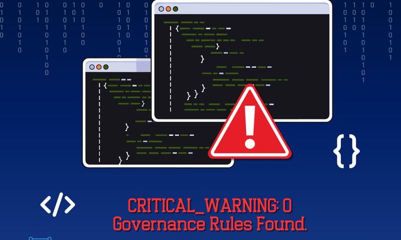 AI Built the Code But Who Governed It promotional graphic