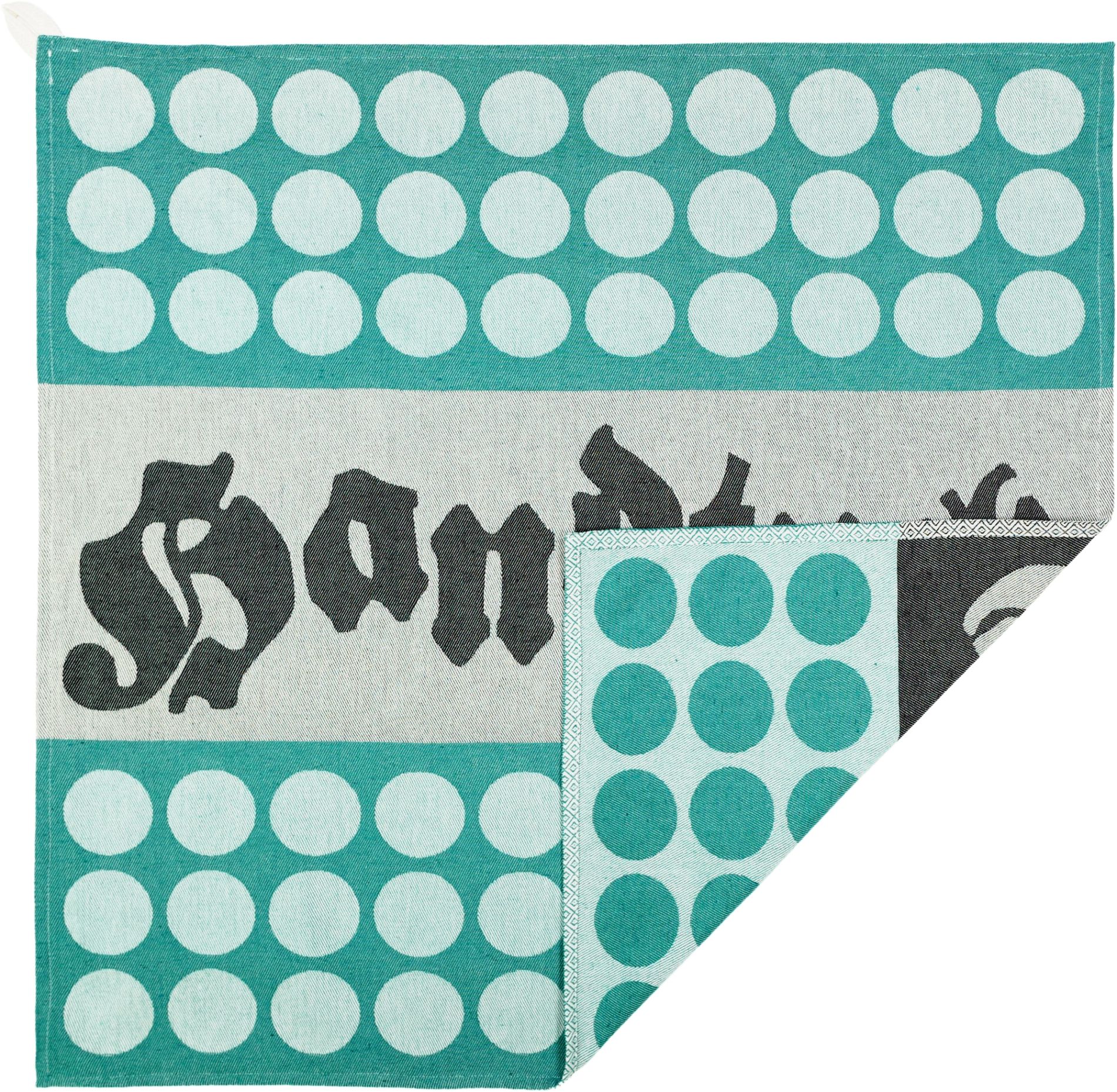 TEA TOWEL HANDTUCH CERULEAN
