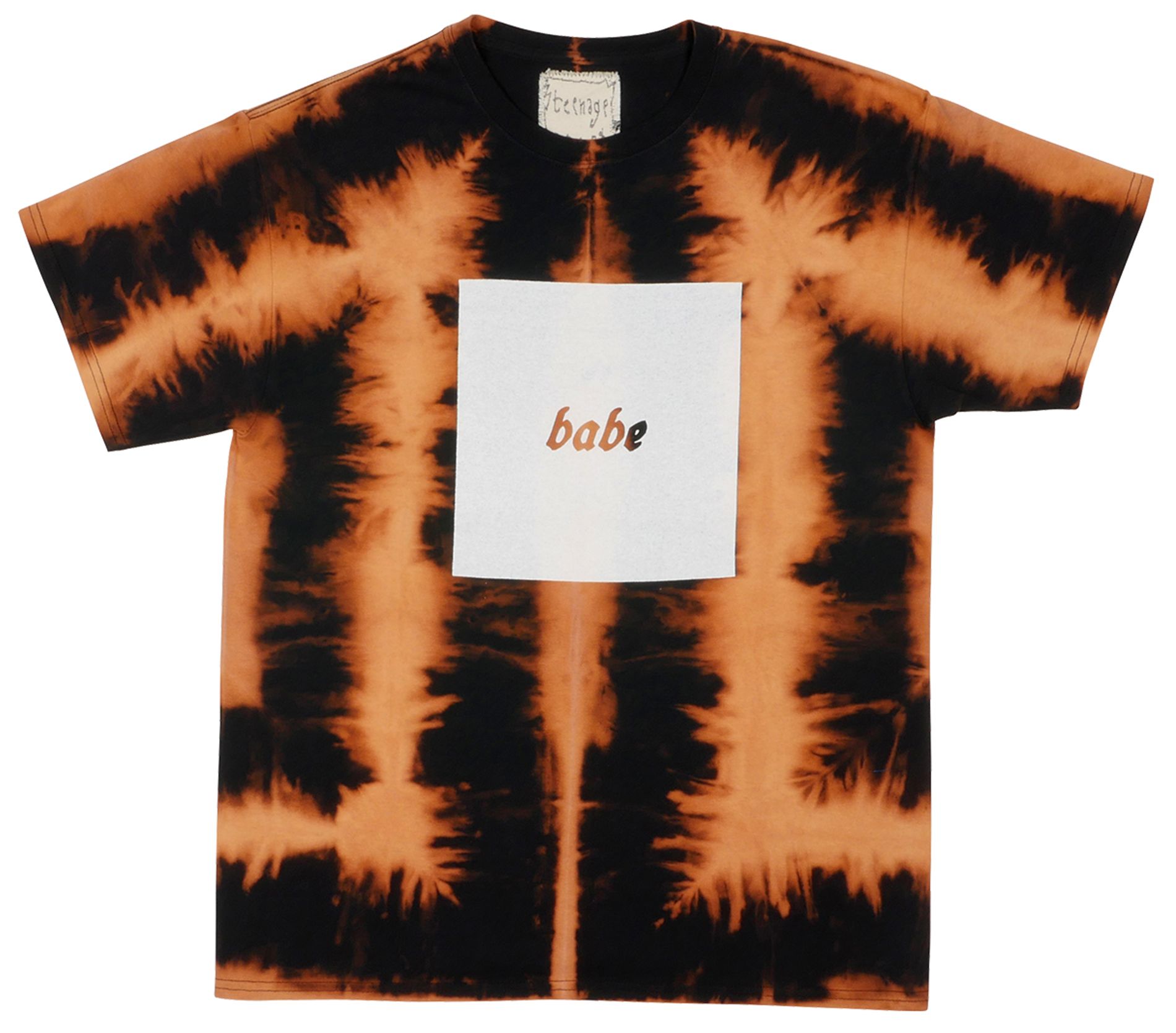 Teenage Angst "Babe" T-Shirt - tie bleach square