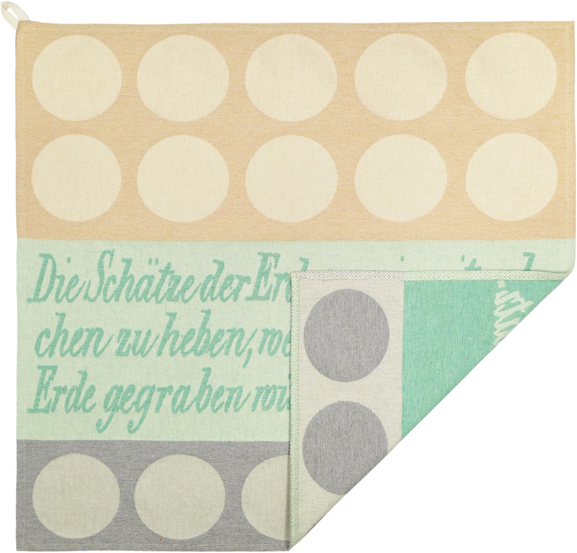 TEA TOWEL SCHÄTZE DER ERDE CREAM
