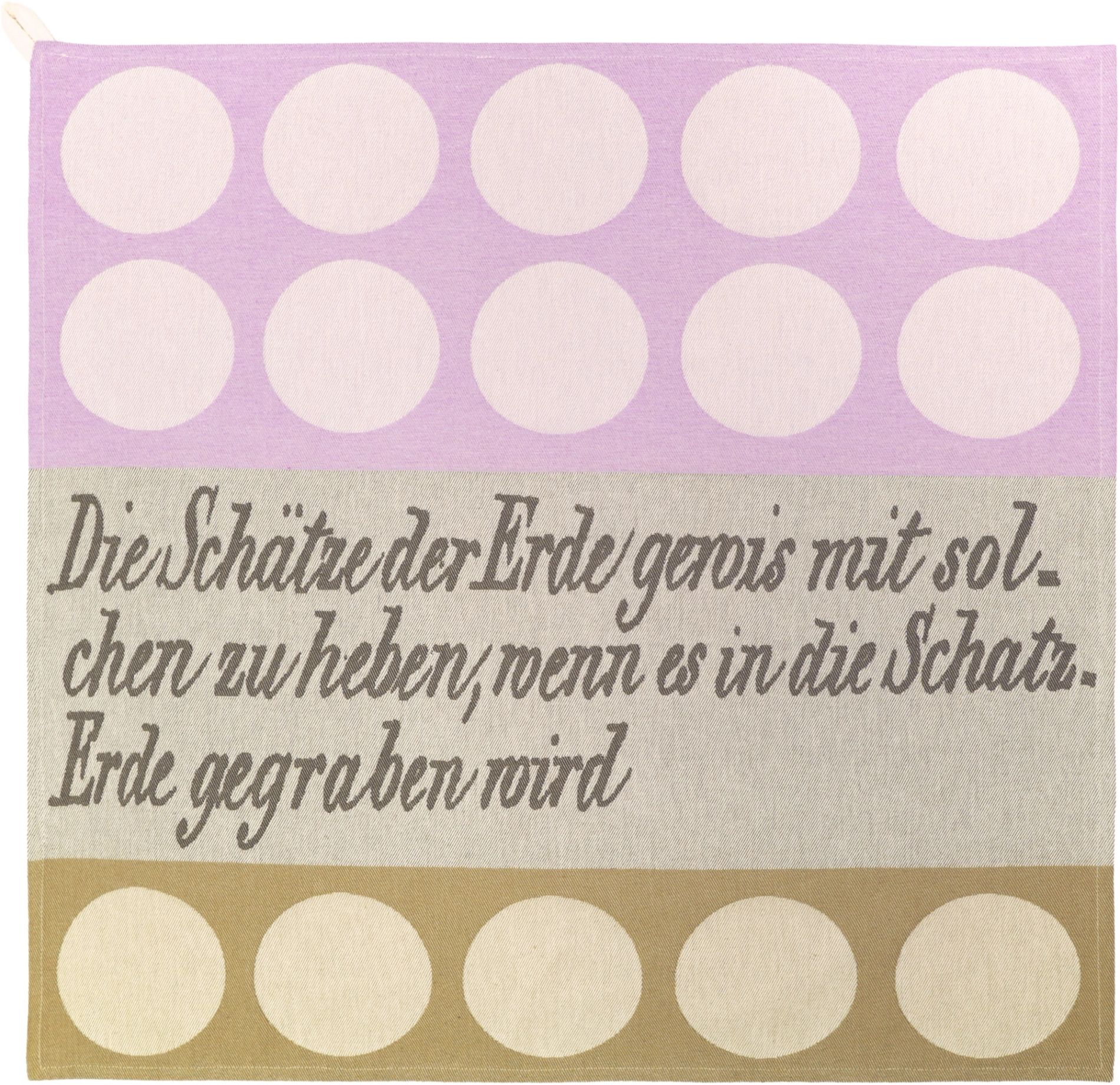 TEA TOWEL SCHÄTZE DER ERDE LILAC