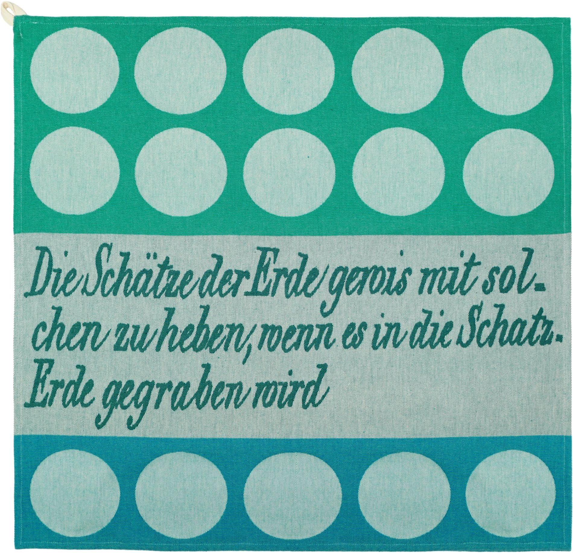 TEA TOWEL SCHÄTZE DER ERDE BLUE