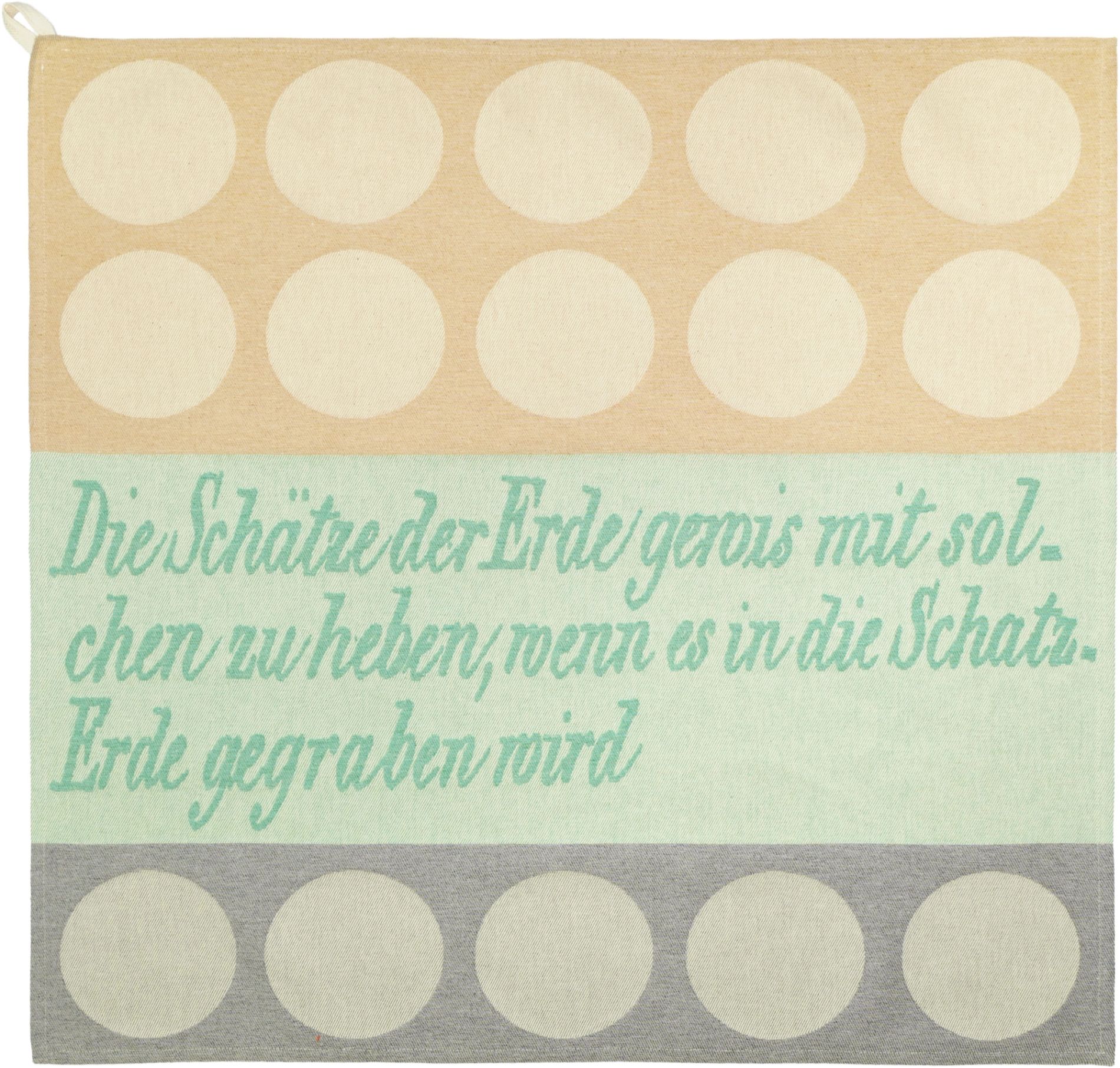 TEA TOWEL SCHÄTZE DER ERDE CREAM