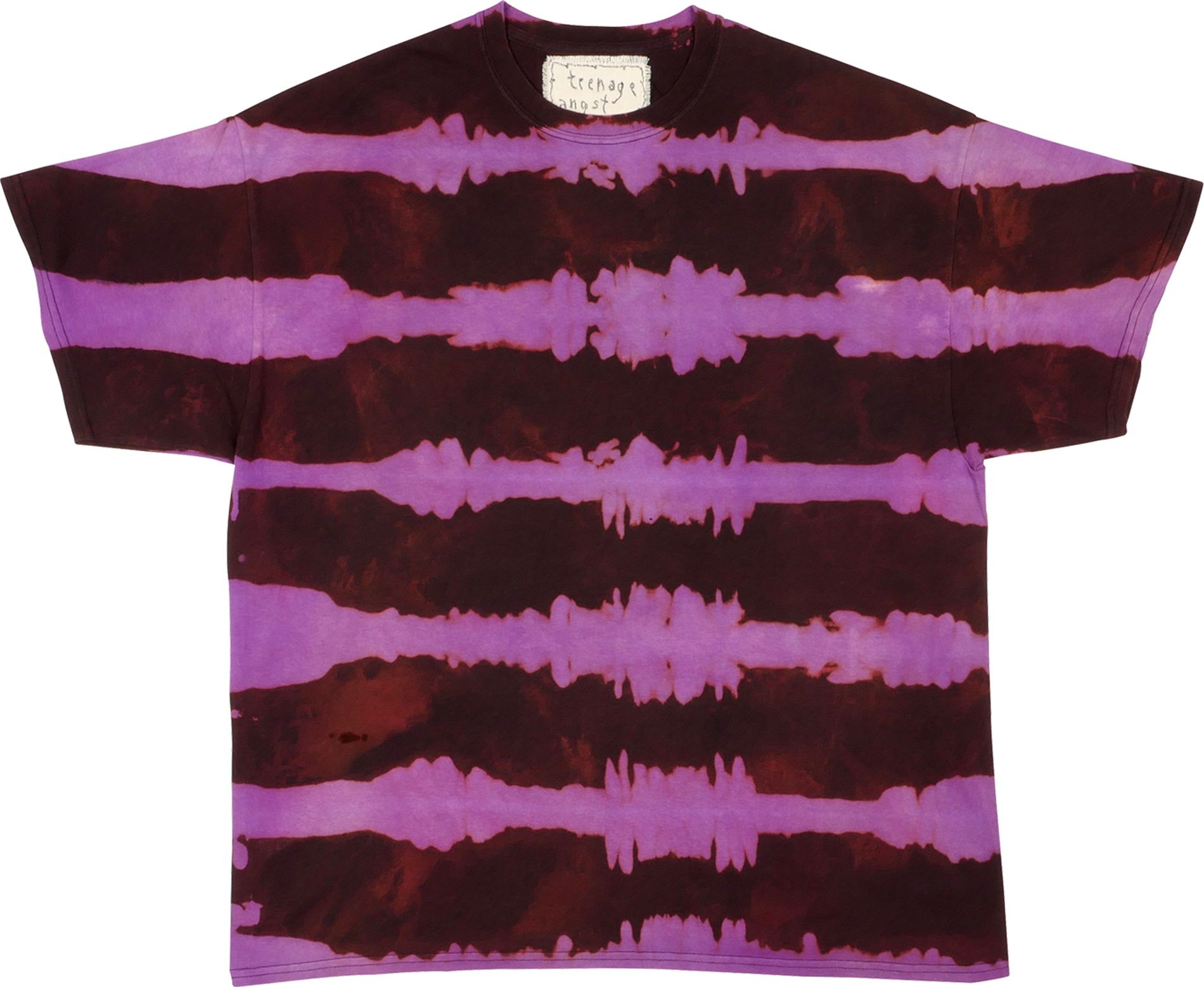 Teenage Angst "Occult Masterclass" T-Shirt - tie dye horizontal violet (back print)