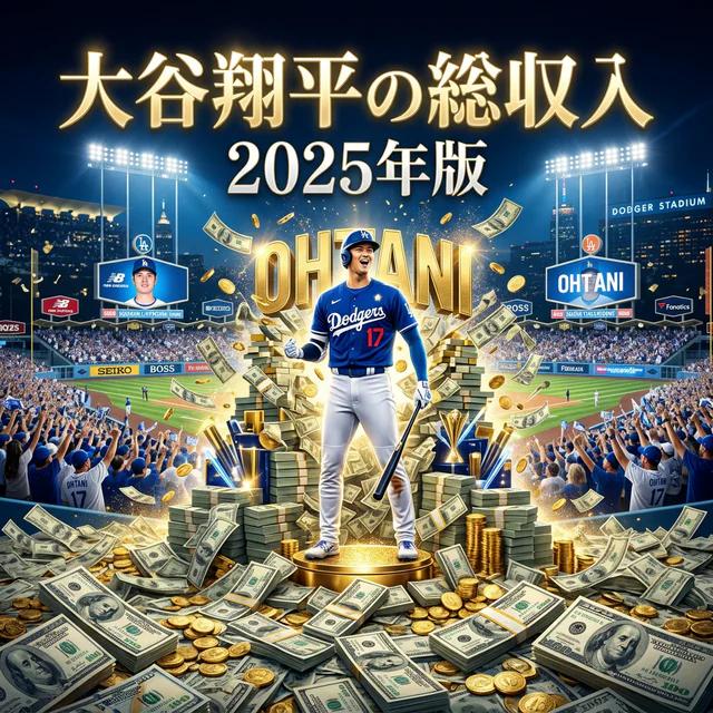 2025年メジャーリーガー大谷翔平はいくら稼いだ？年俸・スポンサー・総収入まとめ