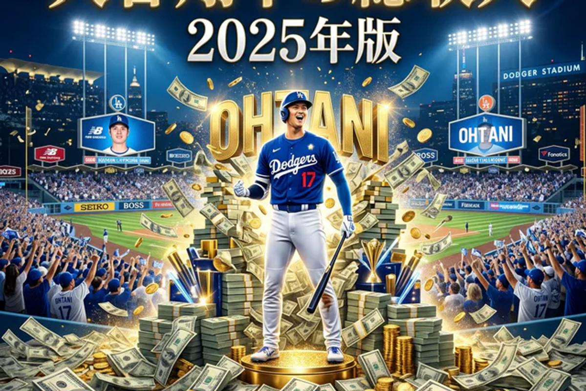 2025年メジャーリーガー大谷翔平はいくら稼いだ?年俸・スポンサー・総収入まとめ