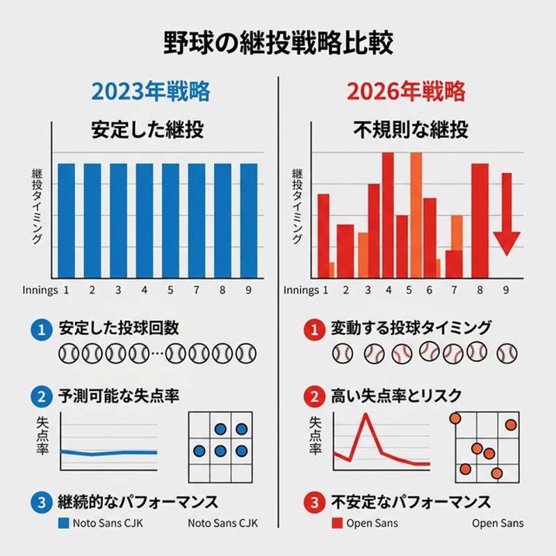 継投戦略の比較