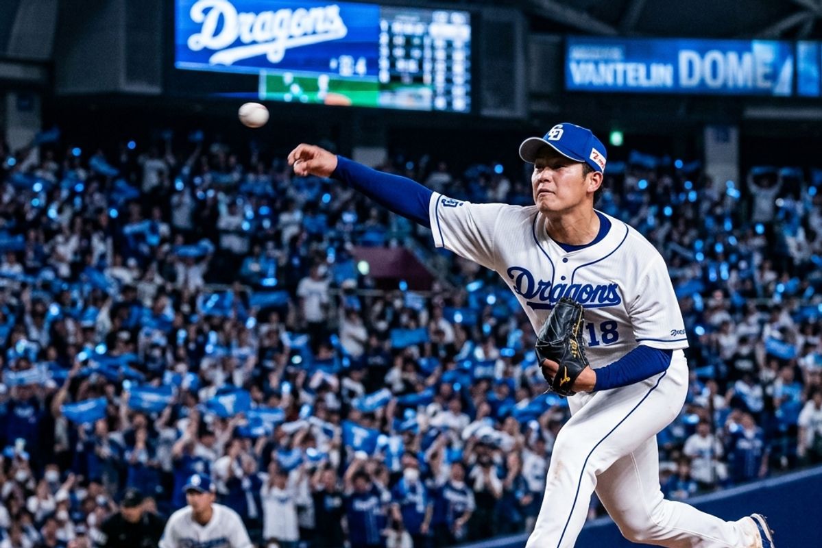 バンテリンドームナゴヤで剛腕を振るう高橋宏斗を彷彿とさせる中日ドラゴンズの投手