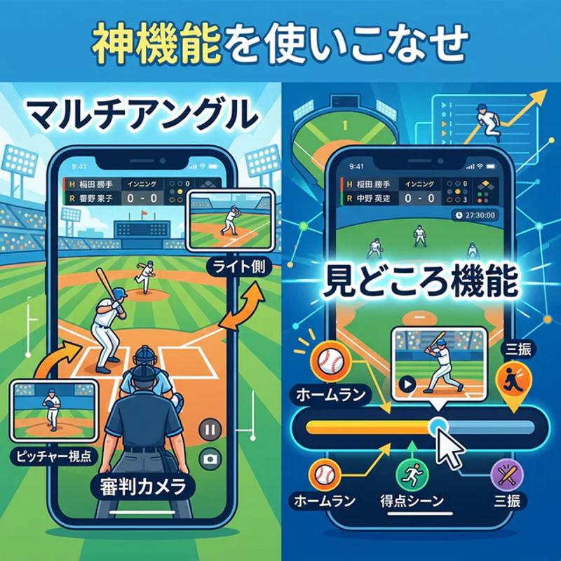 神機能（マルチアングルやキーモーメント機能）図解