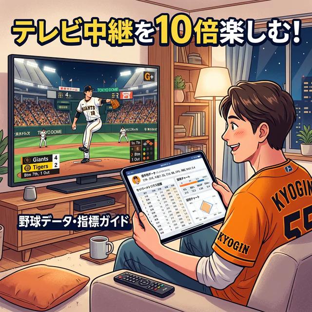 〖テレビ中継を10倍楽しむ！〗野球の指標・データの見方 完全ガイド