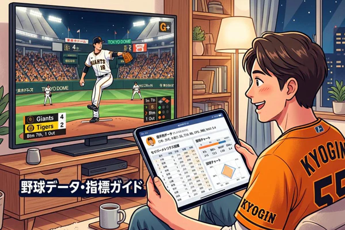 〖テレビ中継を10倍楽しむ!〗野球の指標・データの見方 完全ガイド